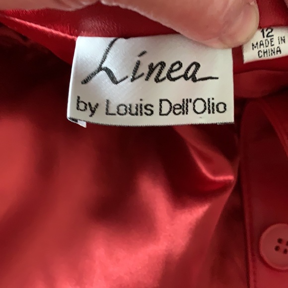 Louis Dell’Olio Linea Lambskin Red Jacket - Picture 8 of 13